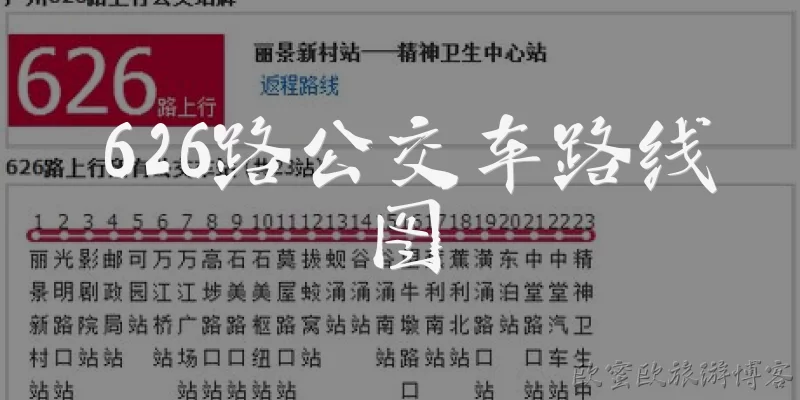 626路公交车路线图